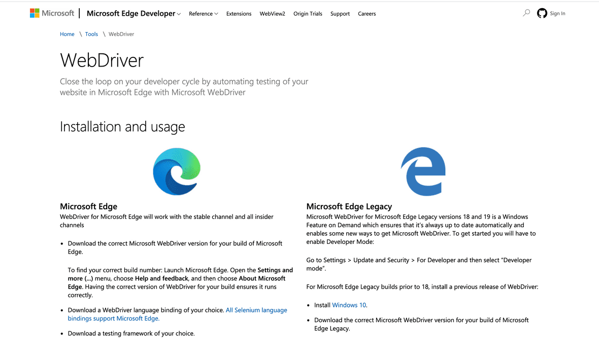 Run Tests On Microsoft Edge Browser Using Webdriverio Julia Pottinger