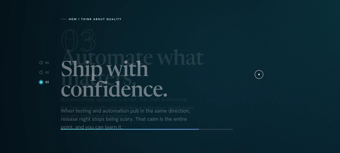 The quality carousel before the fix, with one card's text overlapping and ghosting through the next