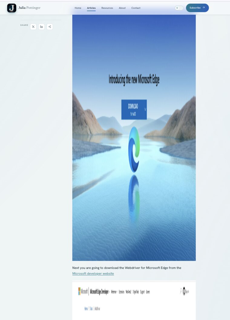 An article page where the featured image renders far too large, dwarfing the article text below it